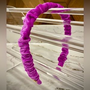 LELE SADOUGHI - Magenta Jessie Velvet Headband